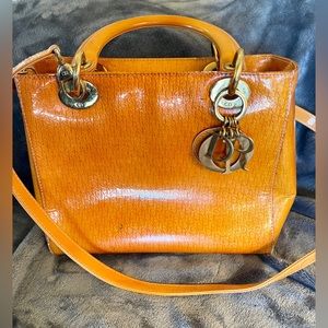 Preowned vintage Dior lady bag - Orange